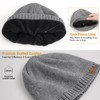 Wmcaps Warm Fleece Lined Beanie, Soft Knit Winter Hat Ski