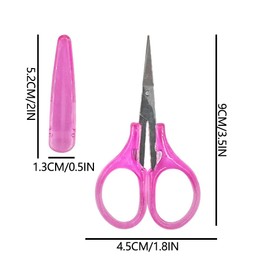 SHUNCHG 4Pcs Small Sewing Scissors Portable Mini Craft Scissors Set Stainless Steel Scissors with Protective Cover for Embroidery Paper Cutting Sewing Quilting