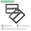 M METERXITY 10-Pack Tri Glide Metal Buckles, 1-1/2 Inch Zinc