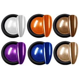 SULLMAR Chrome Nail Powder for Beautiful Mirror Effect Chrome Powder Get the Polish of Your Dreams with Our DIY Enthusiasts Chrome Powder for Nails(SET A)