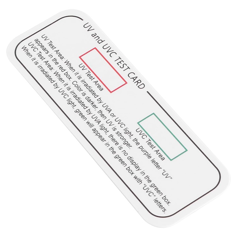 VOANZO UV Test Cards 10Pcs UV Test UVC UVA Light