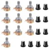10sets 10K Ohm Potentiometer,WH148 Single-Joint Potentiometers with Rotary Knob