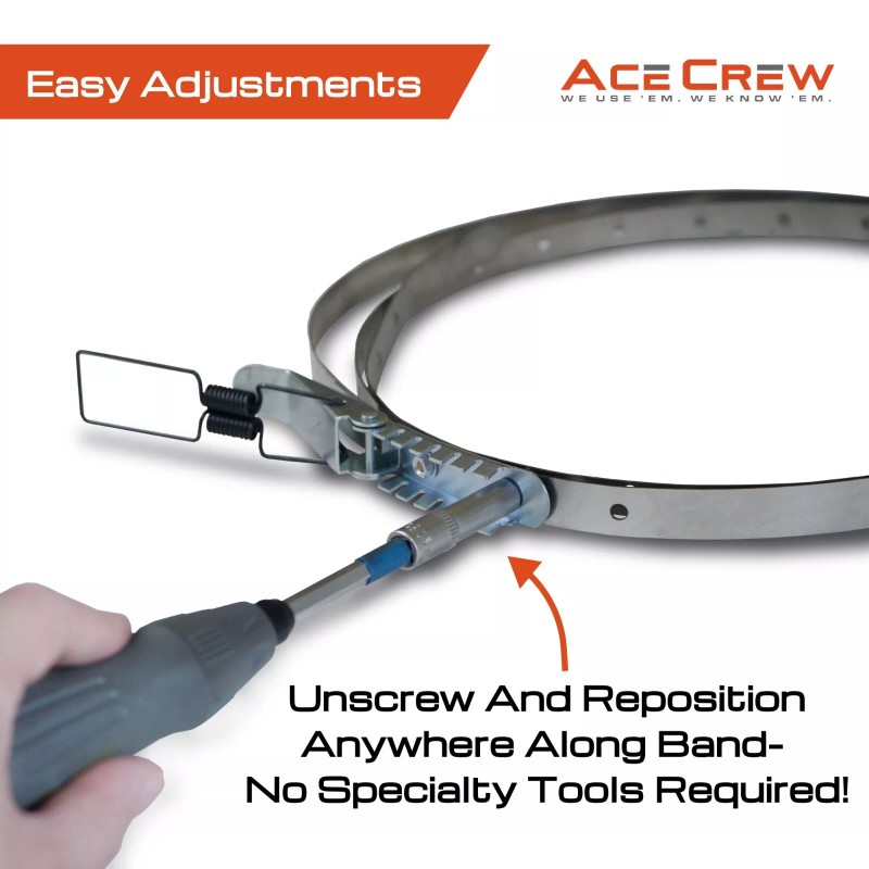 Dust Collector Band Clamp Dust Strap 11-1/2" to 24-1/2" One-Size-Fits-