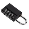 Gym Bag Locker Padlock 4 Digit Combination Zinc Alloy Black