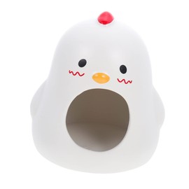 ORFOFE Summer Small Hamster Ceramic Hideout Bed Guinea Pig House for Sleeping Resting Cute Animal Shape Safe Durable Design for Small Pets for Hamsters Guinea Pigs