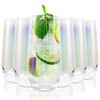 SHOWLOUE 18.3 oz Large Drinking Glasses, 6PCS Tall Glass Sets,