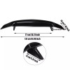Unbranded Gloss Black 52" Rear Spoiler Racing Trunk Wing for