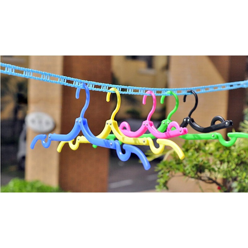 Convenient Hanging Camping Daisy Chain Clothes Line Rope (Color Random)