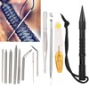 Accesorios de paracord, agujas de cable de paracaídas de aluminio,