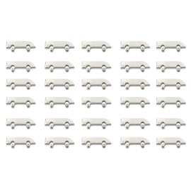 FGen 30pcs Stainless Steel Double Flying Glass Wheel Pulley Clamp 0.19inch Glass Sliding Door Sliding Wheel Kitchen Furniture