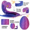 2PCS 3D Printed Snake in Egg, 3D Printed Dragon Egg