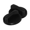 TEHAUX 2pcs Electric Oven Stove Knob Replacement Control Knobs for