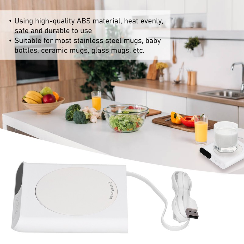 Beverage Warmer Mini USB Home Office Heating Coaster Electric Tray