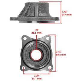 Replacement Powersports Parts – High-Performance Components for Front Differential Input Cover For Polaris Ranger ETX 2015 Mod-C83C-14837