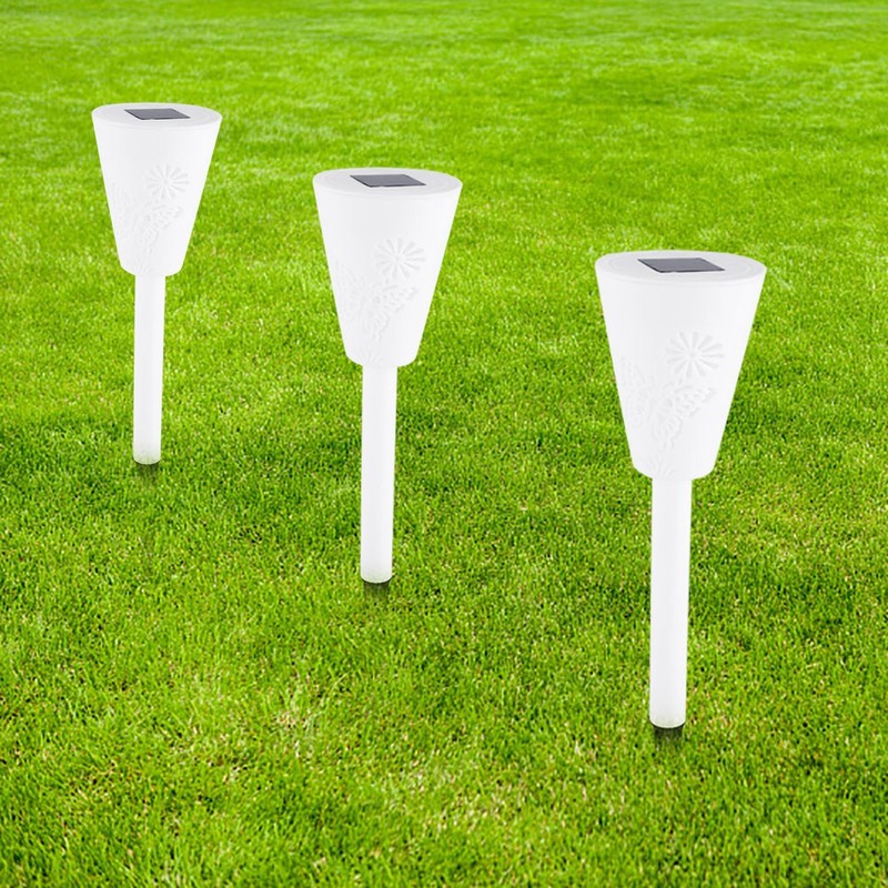 Solar Powered Garden Ground Light LED Lawn Lamp for Outdoor