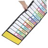 jojofuny Daily Class Schedule Pocket Chart Dual-sided Teacher Organizer Dry-eraser