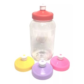 Pet R63 750 Ml Con Tapa Chupón Fiestas Infantiles (20 Pzs)