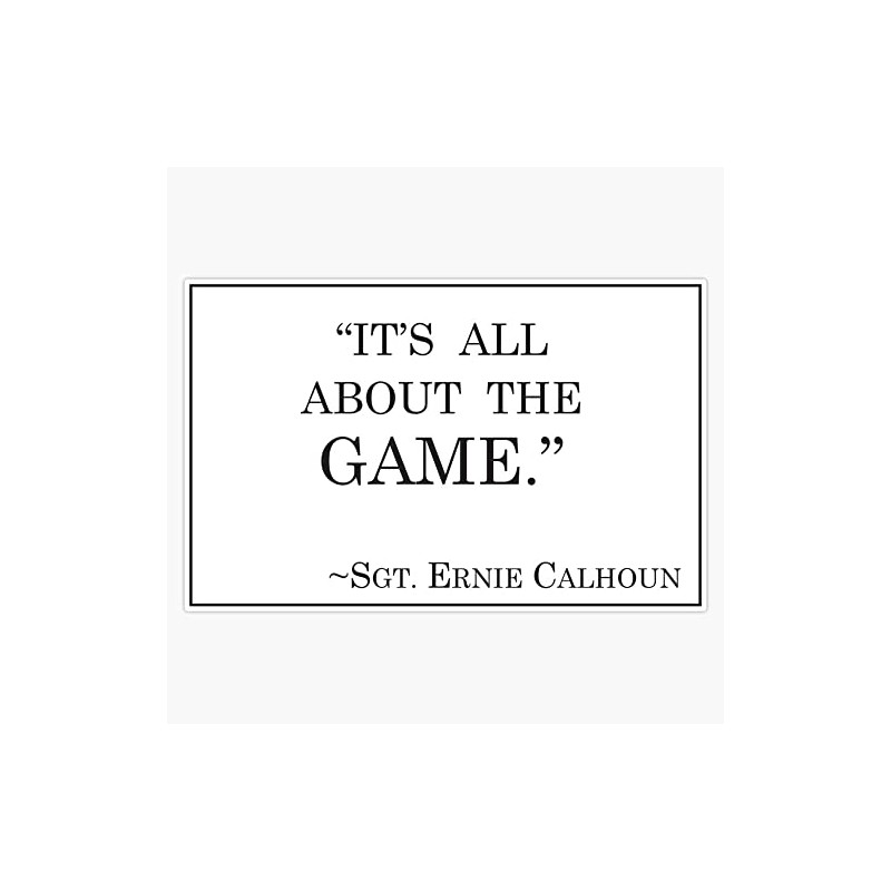 VGHS Calhoun's Motto Bumper Sticker Vinyl Decal 5 inches