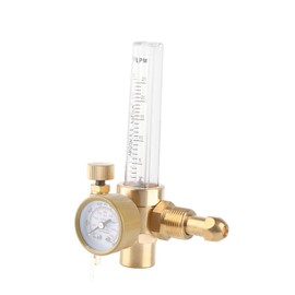 Ausla Argon Flowmeter-Regler, Einstellbares Leckage-Design, Zuverlässige und Genaue, Hochwertige Materialien, Einfach zu Bedienen, Einstellbare 0-25 Lpm Ausgang mit Großem Messgerät für MIG und TIG