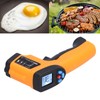 GM550 Infrared Thermometer Handheld Temperature Tester Digital NonContact Thermometer(Orange Yellow