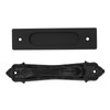 Sliding Barn Door Handle Aluminum Alloy Black Punch Free Double