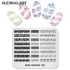 4 Pieces Nail Stamping Plate Imperial Crown Chinese Mahjong Plant