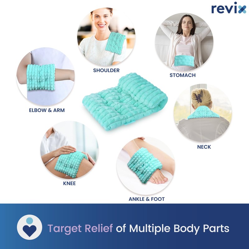 REVIX 6 * 12" Moist Heating Pad Microwavable, Reusable Microwave