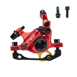 BUCKLOS Zoom HB-100 MTB Line Pulling Hydraulic Disc Brake Calipers Front + Rear, Aluminum Alloy Mountain Bike Hydraulic Disc Brakes with is/PM Universal Caliper Adapter for XC Trail, Fat Bike…