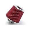 RED 3" 76 mm Inlet Cold Air Cone Replacement Performance
