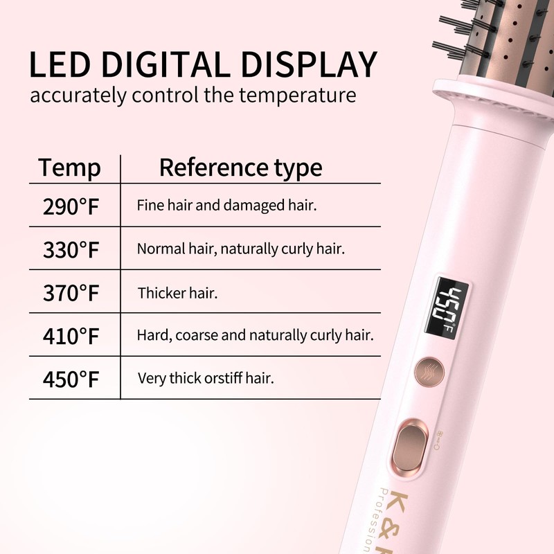 K&K 1.5 Inch Red Light Therapy Infrared Bounce Brush, Heated