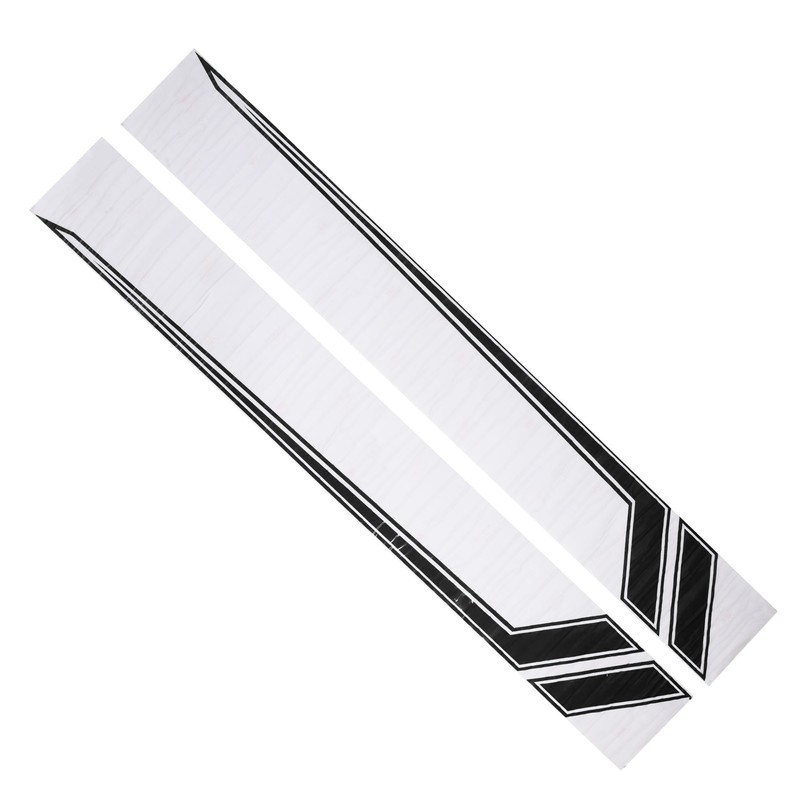 2pcs Car Side Door Sticker Waterproof Universal Sports Racing Style