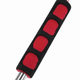 Generic 1.2m Retractable Flagpole Stainless Steel Outdoor Flagpole Teaching Pointer Guide Flagpole Stainless Steel Flagpole, Telescopic Handheld Flagpoles, for Stadium Events (Red)