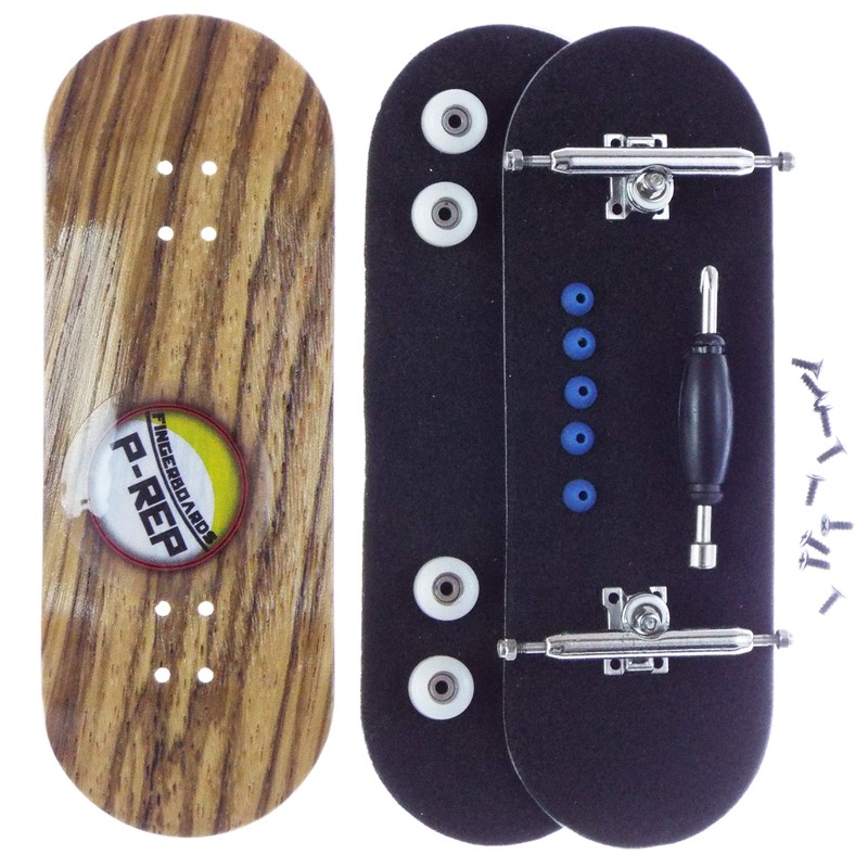 P-REP Zebra - Solid Performance Complete Wooden Fingerboard (Chromite, 34mm