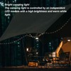 Camping String Lights 32.8ft 2 in 1 Rechargeable IP67 Waterproof