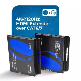 OREI 4K@120Hz HDMI Extender over CAT 6/7 up to 130ft with EDID&Bi-Direct