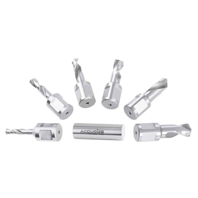 Accusize Industrial Tools 6pcs/Set H.S.S. Fully Ground Drill Set with