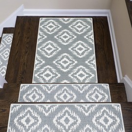 SUSSEXHOME Tetra One Collection 2 x 3 Foot Heavy Duty Low Pile Rug Runner - Ultra-Thin Non Slip Area Rug - Washable Cotton Indoor Rug for Front Door Foyer Rug for Entryway