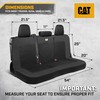 CAT CAT MeshFlex Black Rear Seat Cover for Car C