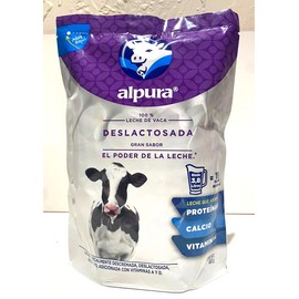 Alpura 2-Pk Alpura Non-Lactose Powdered Milk/ Alpura Deslactosada 460g/15.8oz each.