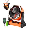 VEVOR 8 inch Rechargeable Camping Desktop Fan Battery Operated 4