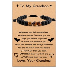 Grandson Bracelet from Grandma, Grandson Gifts from Grandma, Grandson Bracelet, Grandson Gifts, Gifts for Grandson, To My Grandson Bracelet, Grandson Gifts from Grandparents, Bracelet for Grandson