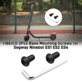 YIBEICO 2Pcs Base Mounting Screws for Segway Ninebot ES1 ES2 ES4, Carbon Steel Front Screw Bolts, Scooter Replace Parts Replacement for Segway Ninebot