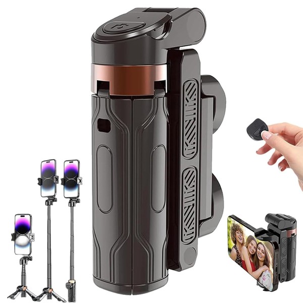 Yaslayp 2025 New Pocket Flex Portable Selfie Stick,Pocketflex Mini Tripod,Flipping