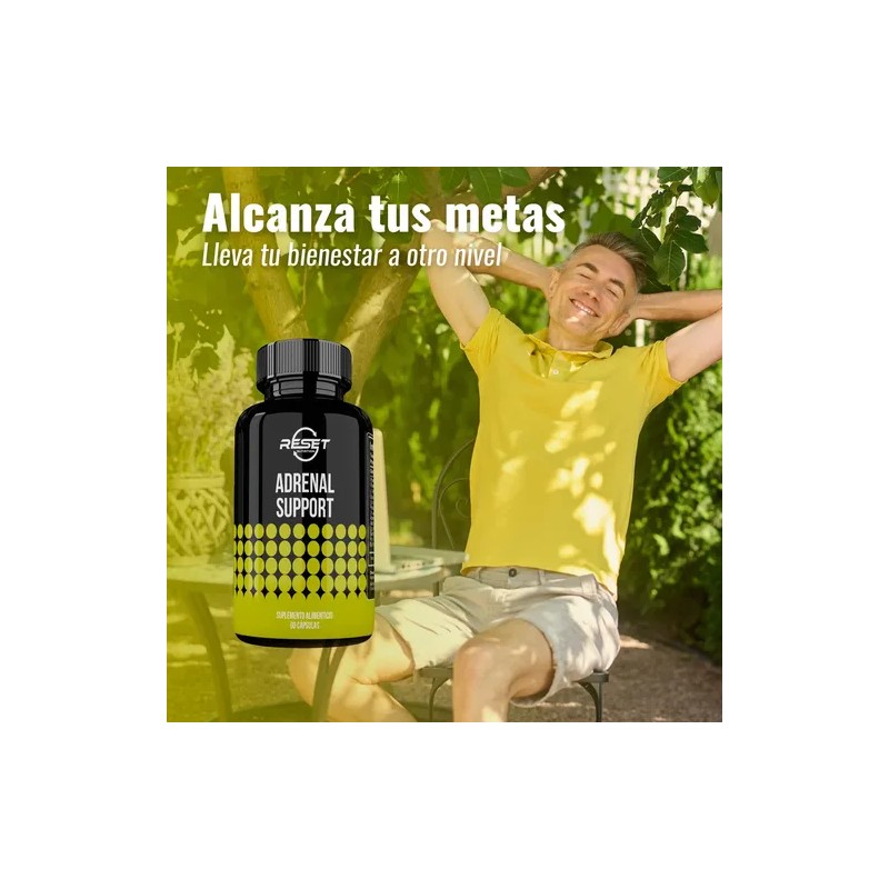 Reset Nutrition Adrenal Support Suprarrenal Energía Cáps Sabor