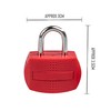 Coloured Travel Padlock 2 pk