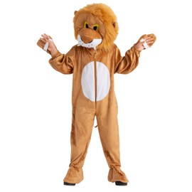 Dress Up America Men's Plush Lion, Brown, Adult