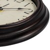 Foxtop Retro Silent Non-Ticking Round Classic Clock Quartz Decorative Battery