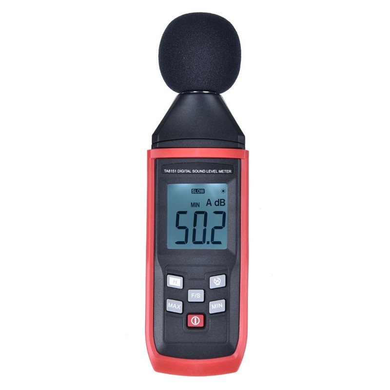 TA8151 LCD Digital Sound Level Meter Noise Detect Tester Data