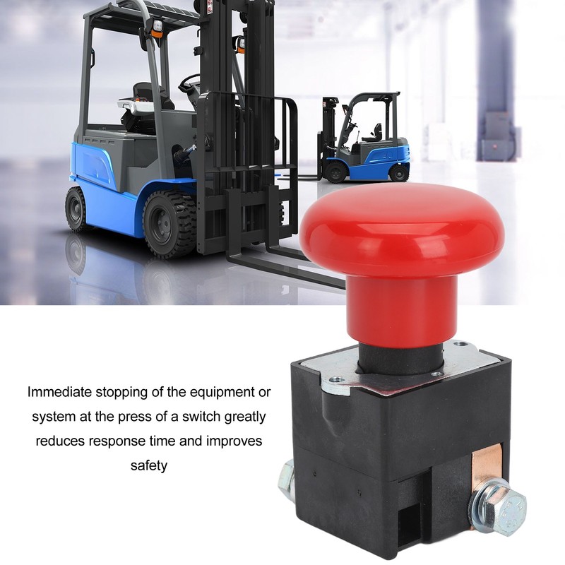 Emergency Push Button Switch DC80V Reliable Emergency Stop Switch Replacement