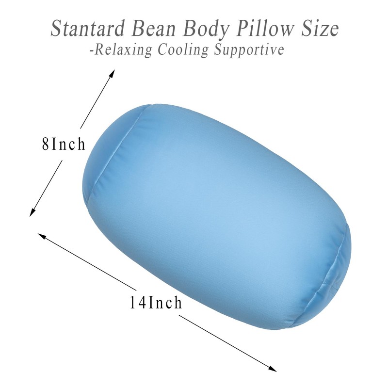Focustree Microbead Body Pillow, Tube Microbead Bolster Bean Smooth Cool